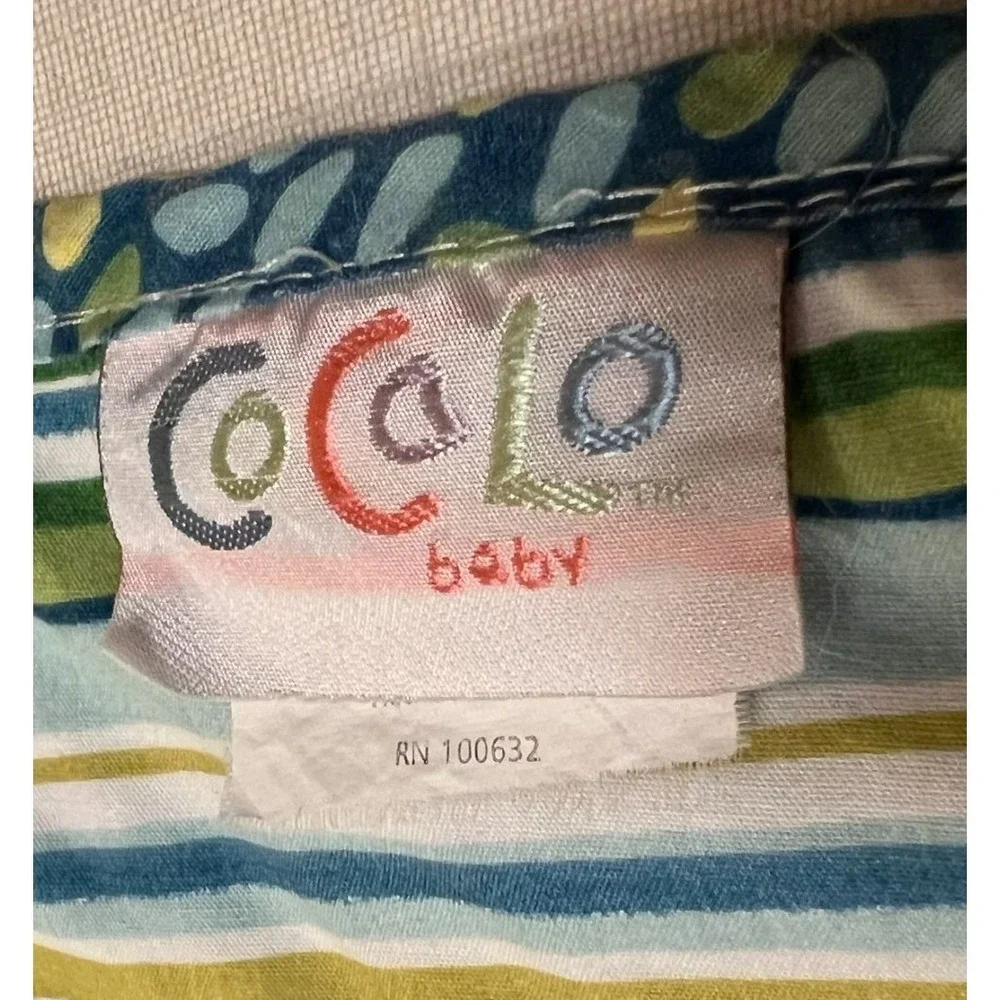 Cocalo Turtle‎ Reef Reversible Plush Baby Blanket Embroidered Turtle Fish Cotton